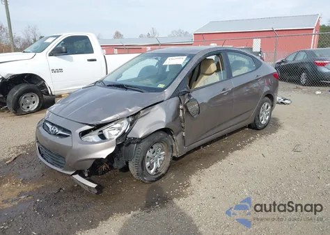 2013 Hyundai Accent Gls from USA, damaged, VIN KMHCT4AE8DU312454